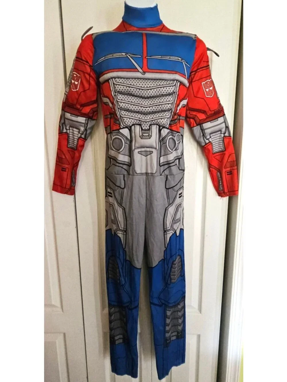 Transformers Optimus Prime Muscle Jumpsuit Costume Mask Boys 10-12 Disguise